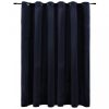 Fekete bársony sötétítőfüggöny fémkarikákkal 290 x 245 cm