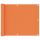 Narancssárga oxford-szövet erkélyparaván 75 x 500 cm