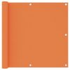 Narancssárga oxford-szövet erkélyparaván 90 x 500 cm