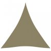 Bézs háromszögű oxford-szövet napvitorla 3 x 4 x 4 m