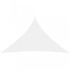 Fehér háromszögű oxford-szövet napvitorla 5 x 5 x 6 m