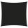 Fekete négyzet alakú oxford-szövet napvitorla 2 x 2 m