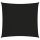 Fekete négyzet alakú oxford-szövet napvitorla 3 x 3 m