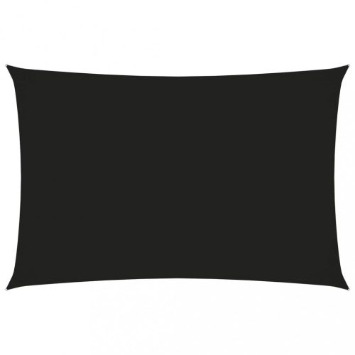Fekete téglalap alakú oxford szövet napvitorla 2 x 4 m