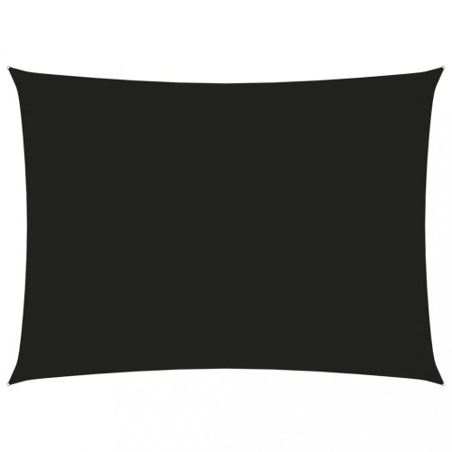 Fekete téglalap alakú oxford-szövet napvitorla 3 x 4,5 m