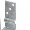 6 db ezüstszínű horganyzott acél kerítéshorgony 8 x 6 x 15 cm