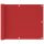 Piros HDPE erkélytakaró 75 x 500 cm