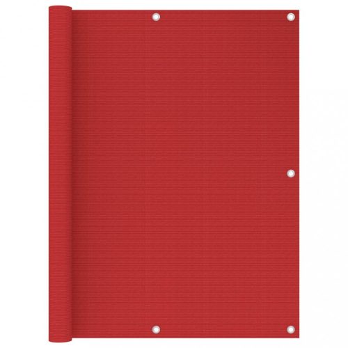 Piros HDPE erkélytakaró 120 x 300 cm