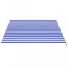 Kék és fehér csere napellenző ponyva 4,5 x 3,5 m
