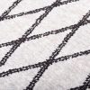 Fekete és fehér csúszásmentes mosható szőnyeg 160 x 230 cm